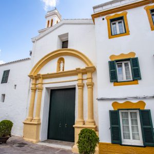 Ferreries/,Menorca/,Spain-,September,26,,2019:,Sant,Bartomeu,Church,In