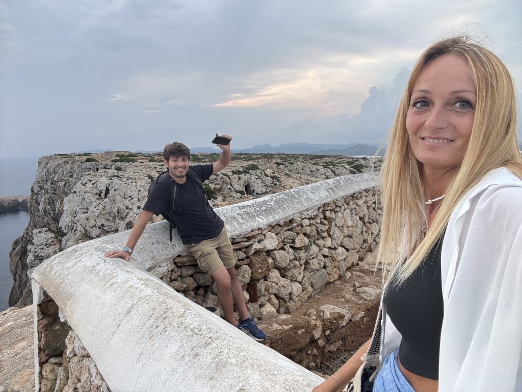 ALBERTO PAPAGNI A MINORCA CON MONIA MARIOTTI